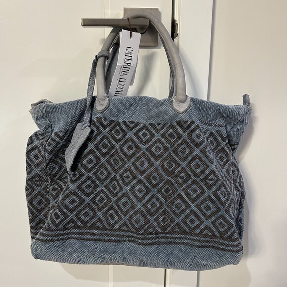 Anthropologie - Caterina Lucchi Canvas Handbag - Brand New - Picture 3 of 6